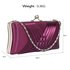 LSE0062 - Purple Satin Evening Clutch Bag