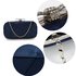 AGC00258 - Navy Satin Clutch Evening Bag