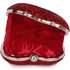 LSE00263 - Red Glittery Hardcase Heart Clutch Bag