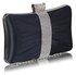 LSE0048 - Wholesale & B2B Gorgeous Navy Crystal Strip Clutch Evening Bag Supplier & Manufacturer