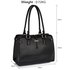 LS00306 - Black Grab Shoulder Handbag