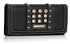 LSP1041 - Black Purse/Wallet With Crystal Decoration