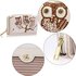 LSP1045 - Ivory Owl Design Purse/Wallet