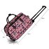 LS00308A - Pink Light Travel Holdall Trolley Luggage With Wheels - CABIN APPROVED