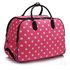 LS00309 - Pink Light Travel Holdall Trolley Luggage With Wheels - CABIN APPROVED