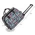 LS00309B- Blue Light Travel Holdall Trolley Luggage With Wheels - CABIN APPROVED