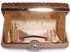 LSE00267 -  Gold Diamante Clutch purse