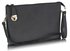 AG00280 - Black Flat Crossbody Bags