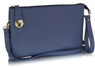 AG00280 - Navy Flat Crossbody Bags