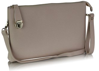 AG00280 - Nude Flat Crossbody Bags