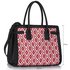 LS00325A - Black / Red Grab Tote Handbag