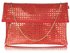 LSE00265 -  Wholesale & B2B Red Flap Clutch Bag Supplier & Manufacturer