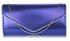 LSE00282  -  Navy Large Flap Clutch purse