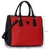 LS00260  - Black /Red Grab Tote Handbag