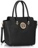 LS00149 - Wholesale & B2B Black Polished Metal Shoulder Handbag Supplier & Manufacturer