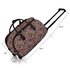 AGT00308 - Wholesale & B2B Grey Owl Print Travel Holdall Trolley Luggage With Wheels - CABIN APPROVED Supplier & Manufacturer