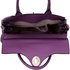 LS00301L - Purple Twist Lock Flap Grab Shoulder Bag