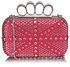 LSE00157 - Wholesale & B2B Pink Women's Knuckle Rings Evening Bag Supplier & Manufacturer