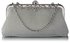 LSE0047 - White Beaded Crystal Clutch Bag