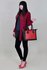 LS00149A  - Black / Red -  Colour Block Tote Handbag