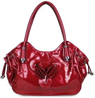 Wholesale Bags :: LS1155 - Red Patent Fashion Drawstring Shoulder