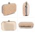 LSE00283 - Wholesale & B2B Champagne Beaded Pearl Rhinestone Clutch Bag Supplier & Manufacturer