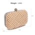 LSE00283 - Wholesale & B2B Champagne Beaded Pearl Rhinestone Clutch Bag Supplier & Manufacturer