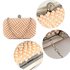 LSE00283 - Wholesale & B2B Champagne Beaded Pearl Rhinestone Clutch Bag Supplier & Manufacturer