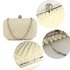 LSE00283 - Ivory Beaded Pearl Rhinestone Clutch Bag