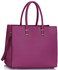 LS00319 - Purple Fashion Tote Handbag