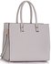 LS00319 - White Fashion Tote Handbag