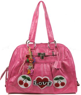 wholesale Pink Fashion Tote Shoulder Handbag With Padlock