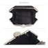 LSE00285 - Black  Rhinestone Studded Hard Box Bridal clutch bag