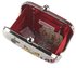 LSE00290 - Red Hard Case Clutch Bag With Kiss Lock