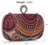LSE00292 - Multi A Peacock Pattern Aluminum / Sequins Clutch Evening Bag