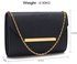 LSE00293 -  Navy Large Flap Clutch purse