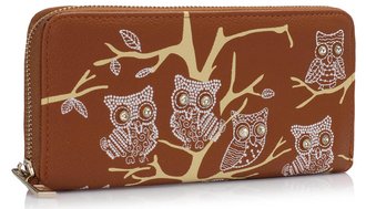 LSP1046 - Brown Owl Design Purse/Wallet