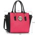 LS00353  - Black / Pink Tote Handbag