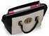 LS00353  - Wholesale & B2B Black / White Tote Handbag Supplier & Manufacturer