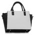 LS00353  - Wholesale & B2B Black / White Tote Handbag Supplier & Manufacturer