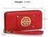 LSP1051 - Red Purse/Wallet with Metal Decoration