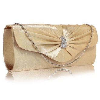 LSE0067- Wholesale & B2B Nude Sparkly Crystal Satin Clutch purse Supplier & Manufacturer