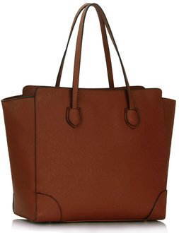 LS00351 - Brown Women's Large Tote Bag