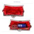 LSE00297 - Wholesale & B2B Red Sequin Peacock Feather Design Clutch Evening Party Bag Supplier & Manufacturer