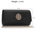 LSE0026A -  Black Large Flap Clutch purse