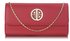 LSE0026A -  Red Large Flap Clutch purse