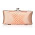 LSE0062 - Nude Satin Evening Clutch Bag