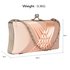 LSE0062 - Nude Satin Evening Clutch Bag