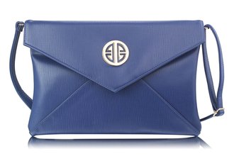 LSE00220A -  Navy Large Flap Clutch purse