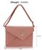 LSE00220A -  Nude Large Flap Clutch purse